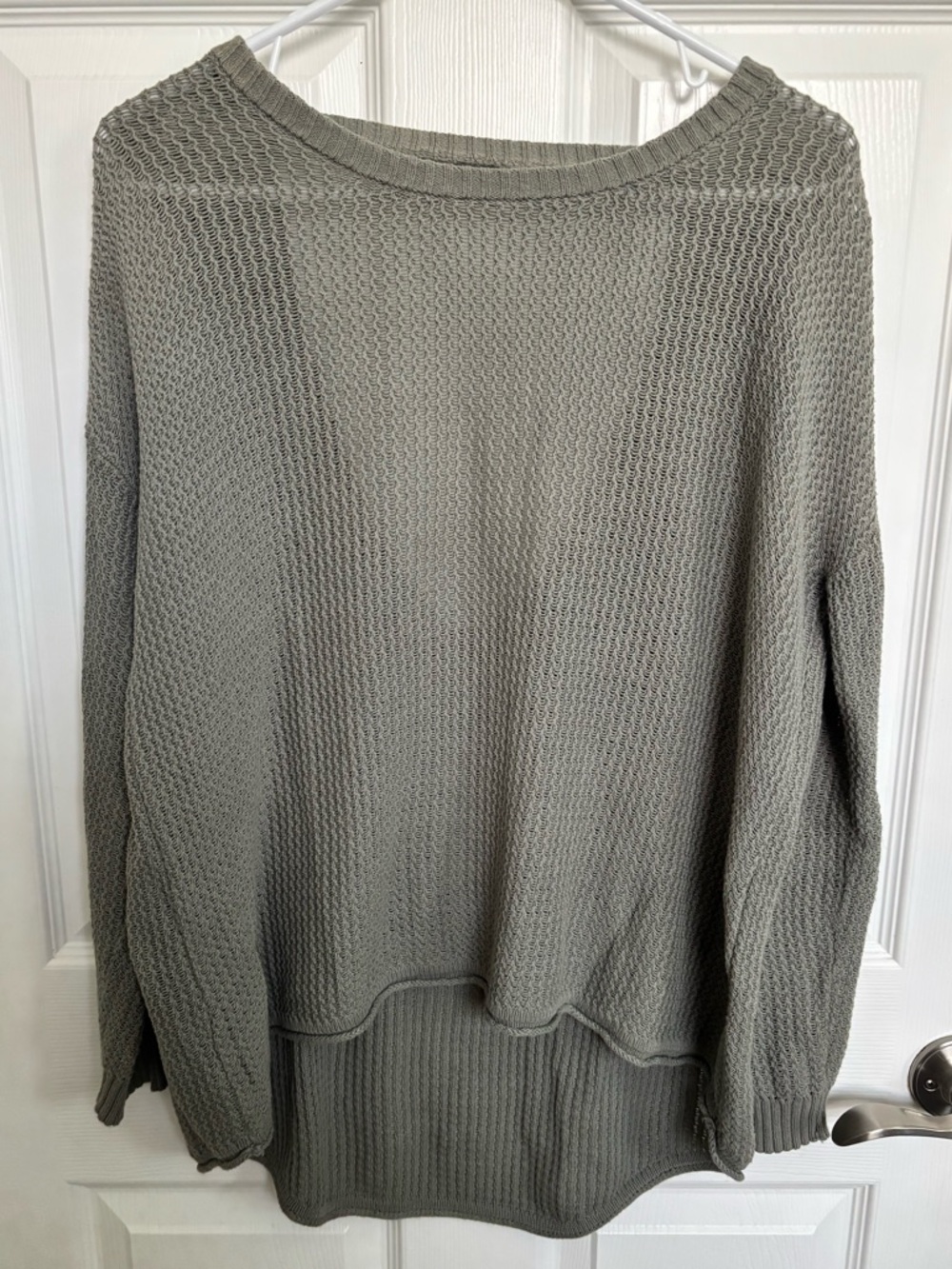 women’s knit open back sweater